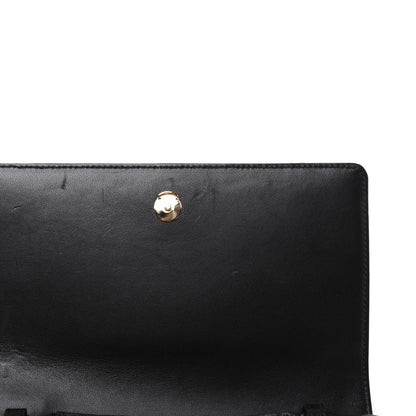 Saint Laurent Lambskin Diamond Quilted Monogram Angie Chain Bag Black 11 of 23