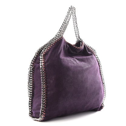 Stella McCartney Shaggy Deer Small Falabella Fold Over Tote Purple 2 of 8
