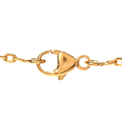 Hermes Gold Lacquered Cage d'H Pendant Necklace Orange Fonce 3 of 4