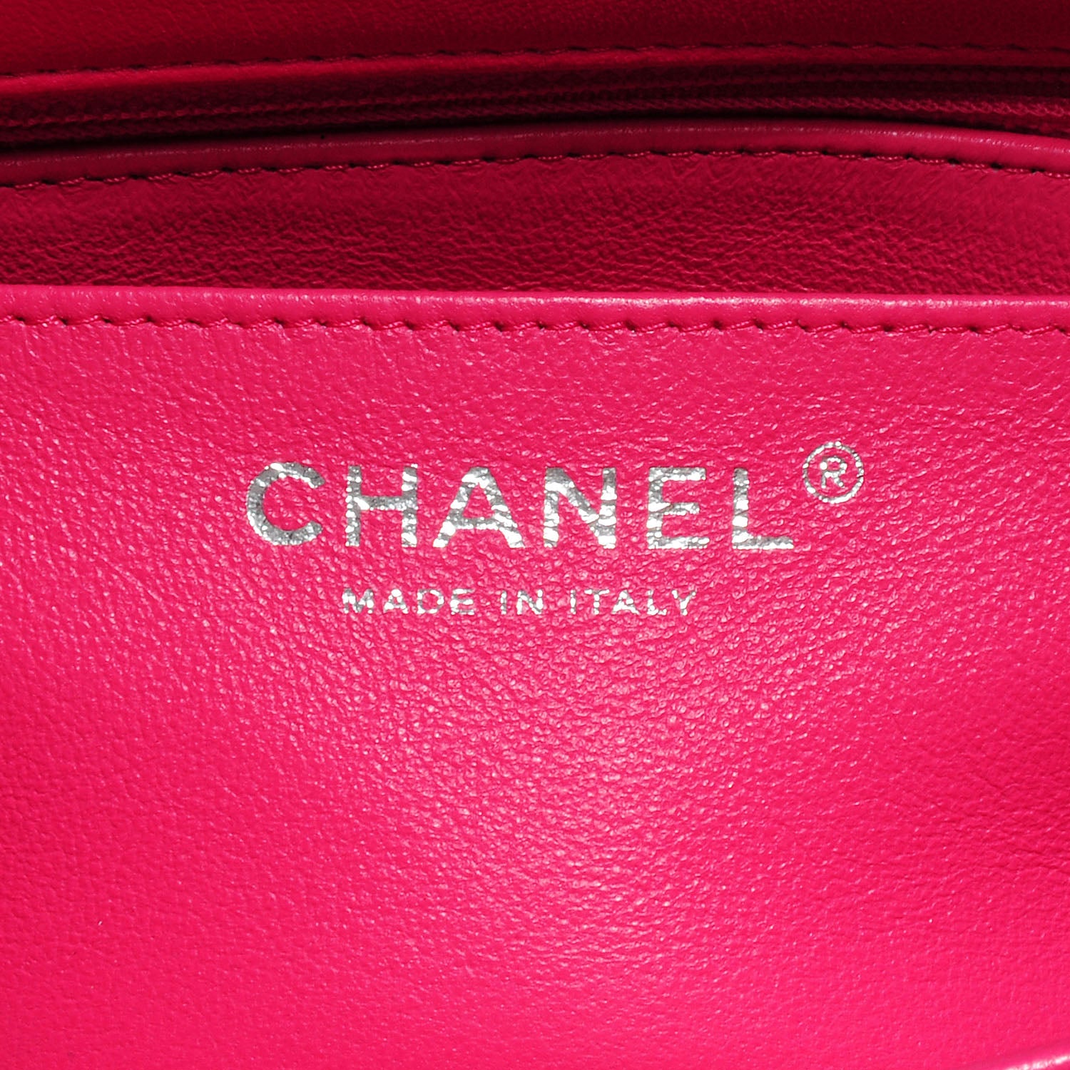 Chanel Lambskin Quilted Mini Flap Dark Pink 8 of 9