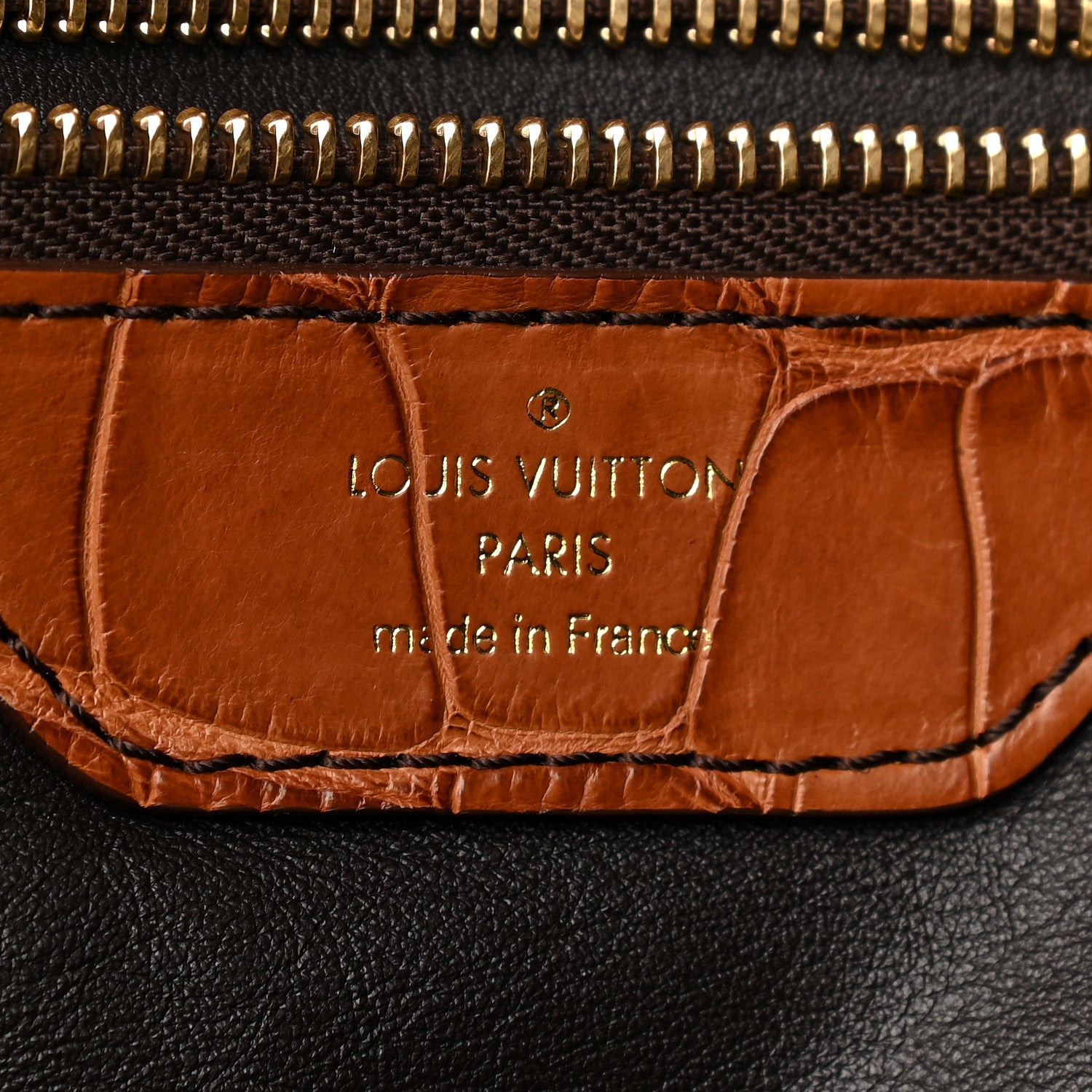 Louis Vuitton Monogram Alligator Trim Mahina XL 7 of 9