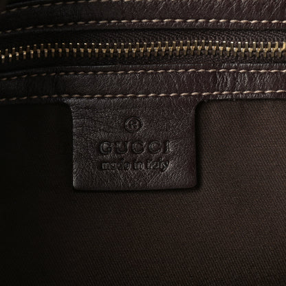 Gucci Calfskin Medium Britt Tote Dark Brown 5 of 10