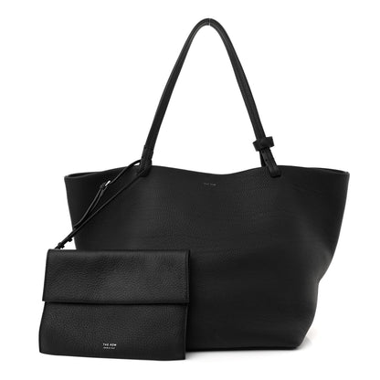 The Row Grained Calfskin Park Tote Three Black 3 of 13