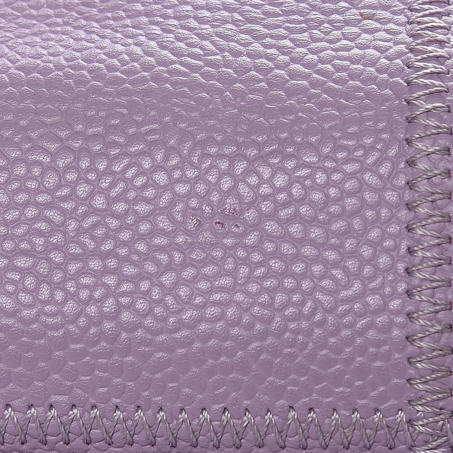 Caviar Square Stitched Tote Purple