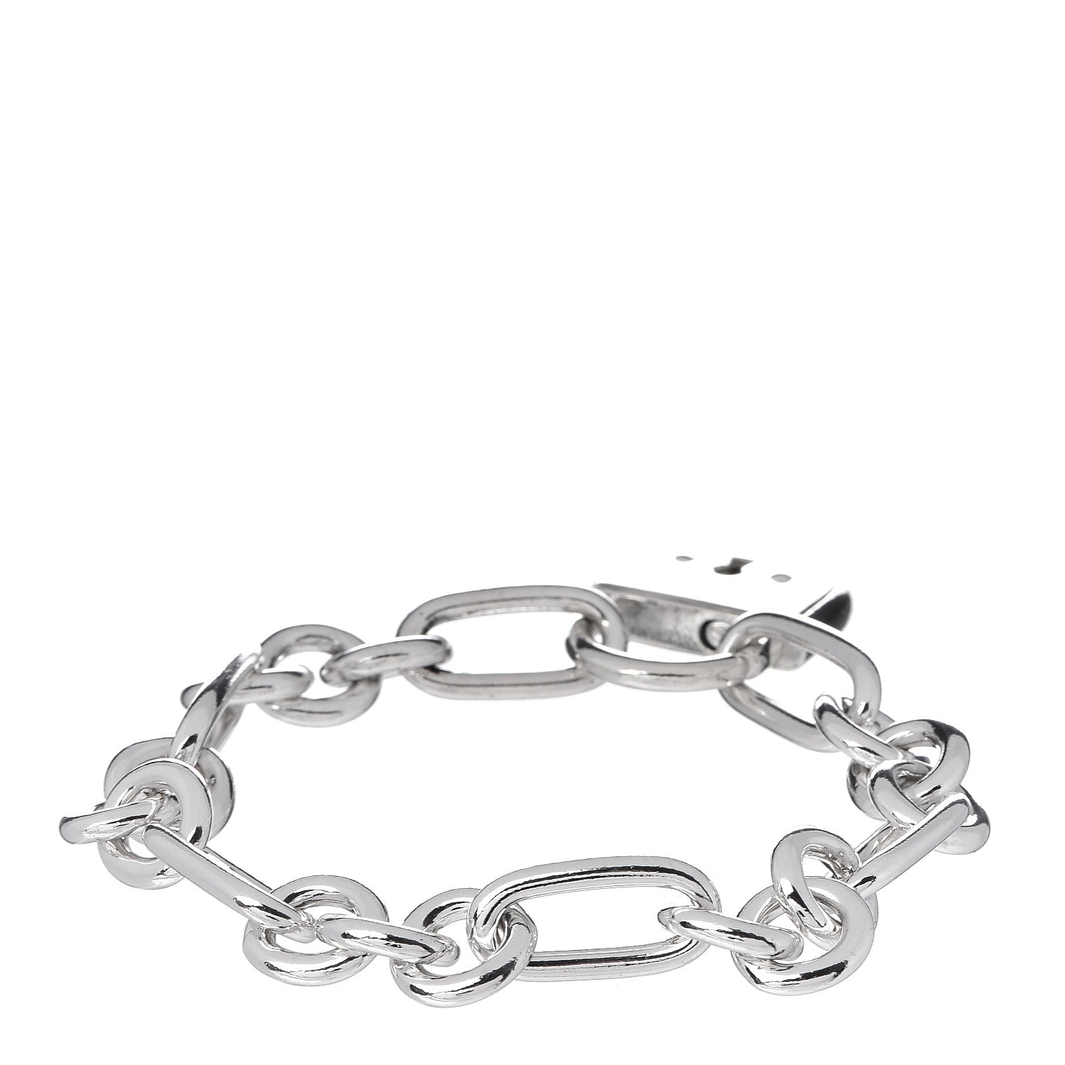 Tiffany Sterling Silver Lock Charm Bracelet 3 of 4