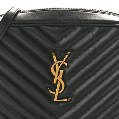 Saint Laurent Calfskin Matelasse Monogram Lou Camera Bag Black 9 of 11