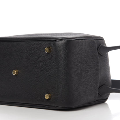 Hermes Taurillon Clemence Lindy 26 Black 7 of 11