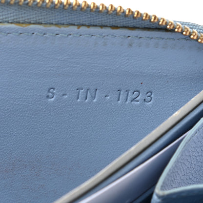 Celine Lambskin Large Zip Around Multifunction Wallet Blue Lavender 8 of 9