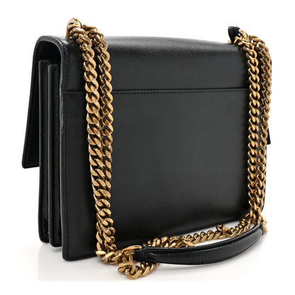 Saint Laurent Calfskin Medium Monogram Sunset Black 3 of 19