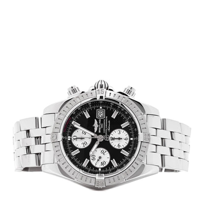 Breitling Stainless Steel 44mm Chronomat Evolution Automatic Chronograph Watch Black A13356 2 of 5
