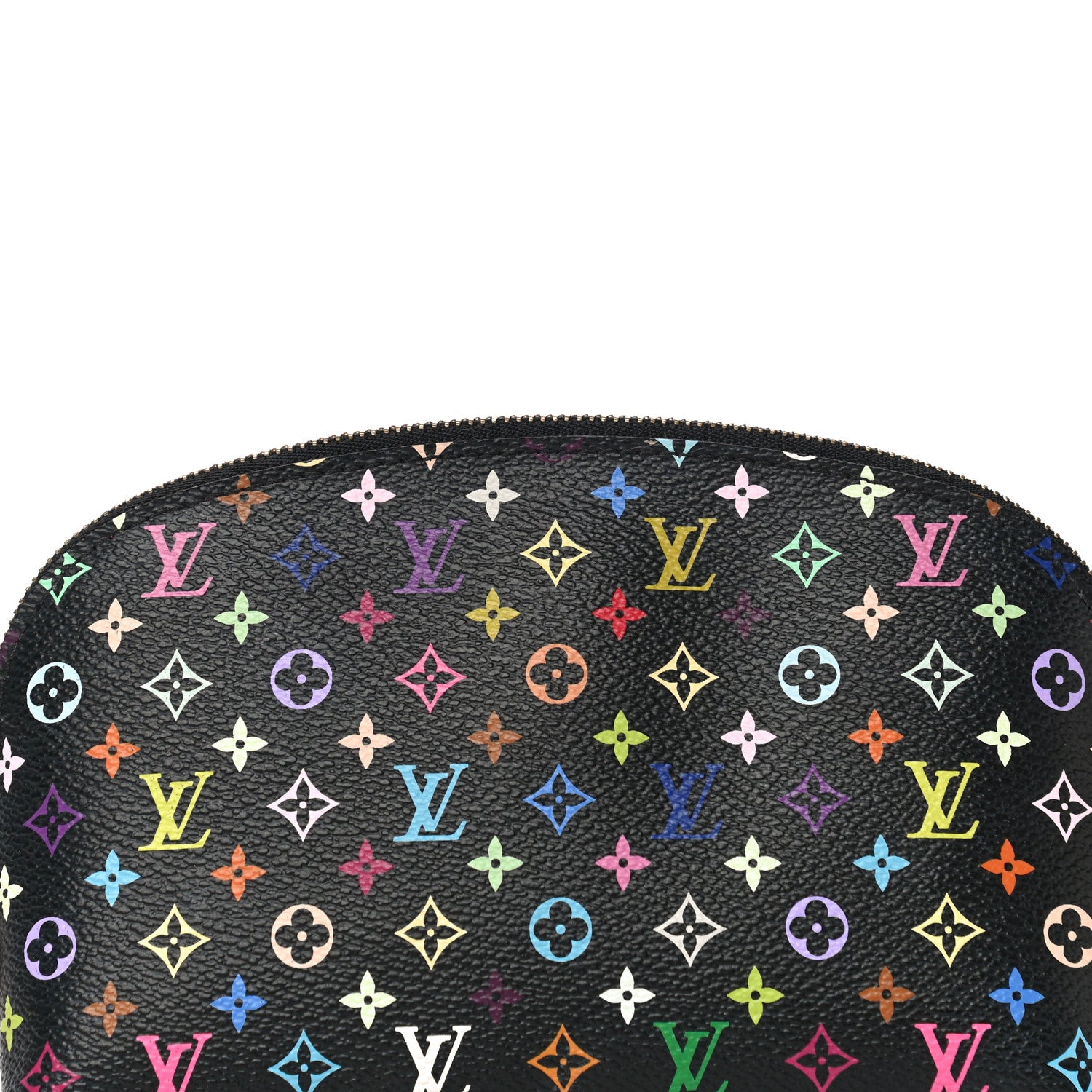 Louis Vuitton Monogram Multicolor Cosmetic Pouch Black Grenade 7 of 9