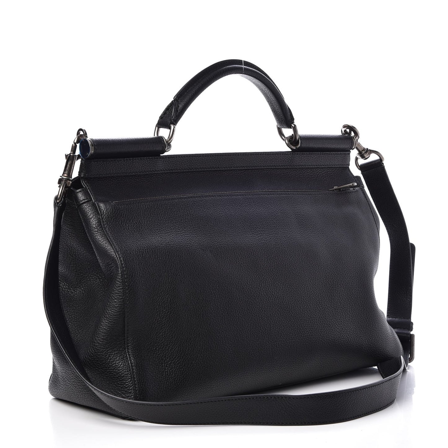 Calfskin Miss Sicily Weekender Nero Black