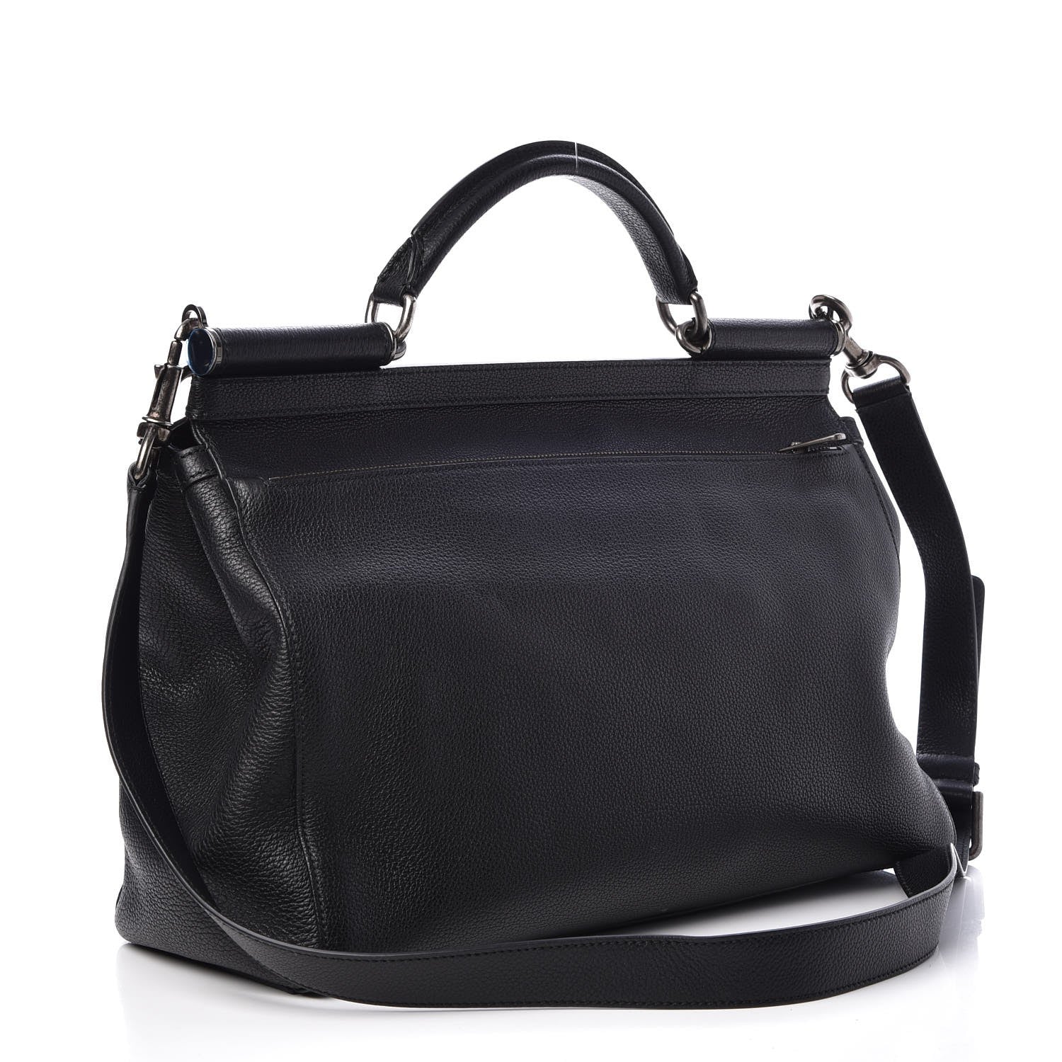Dolce & Gabbana Calfskin Miss Sicily Weekender Nero Black 3 of 6