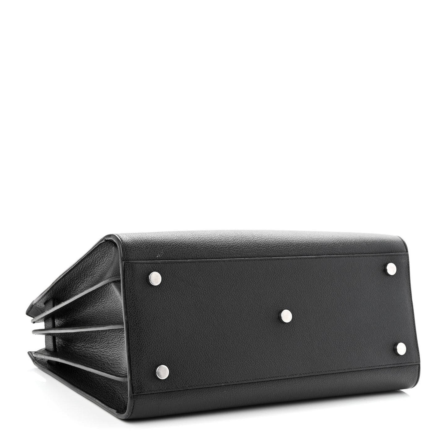Grained Calfskin Small Sac De Jour Black
