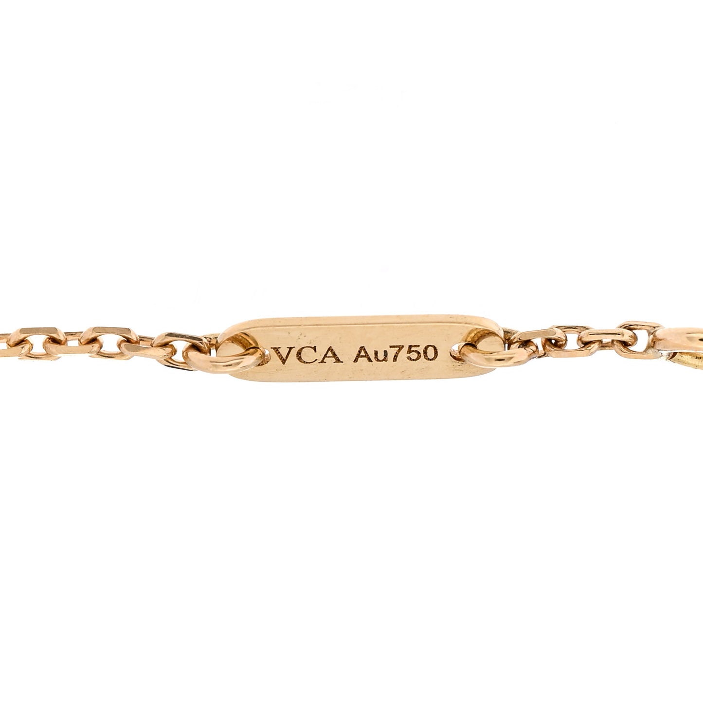 18K Yellow Gold Mother of Pearl Sweet Alhambra Bracelet
