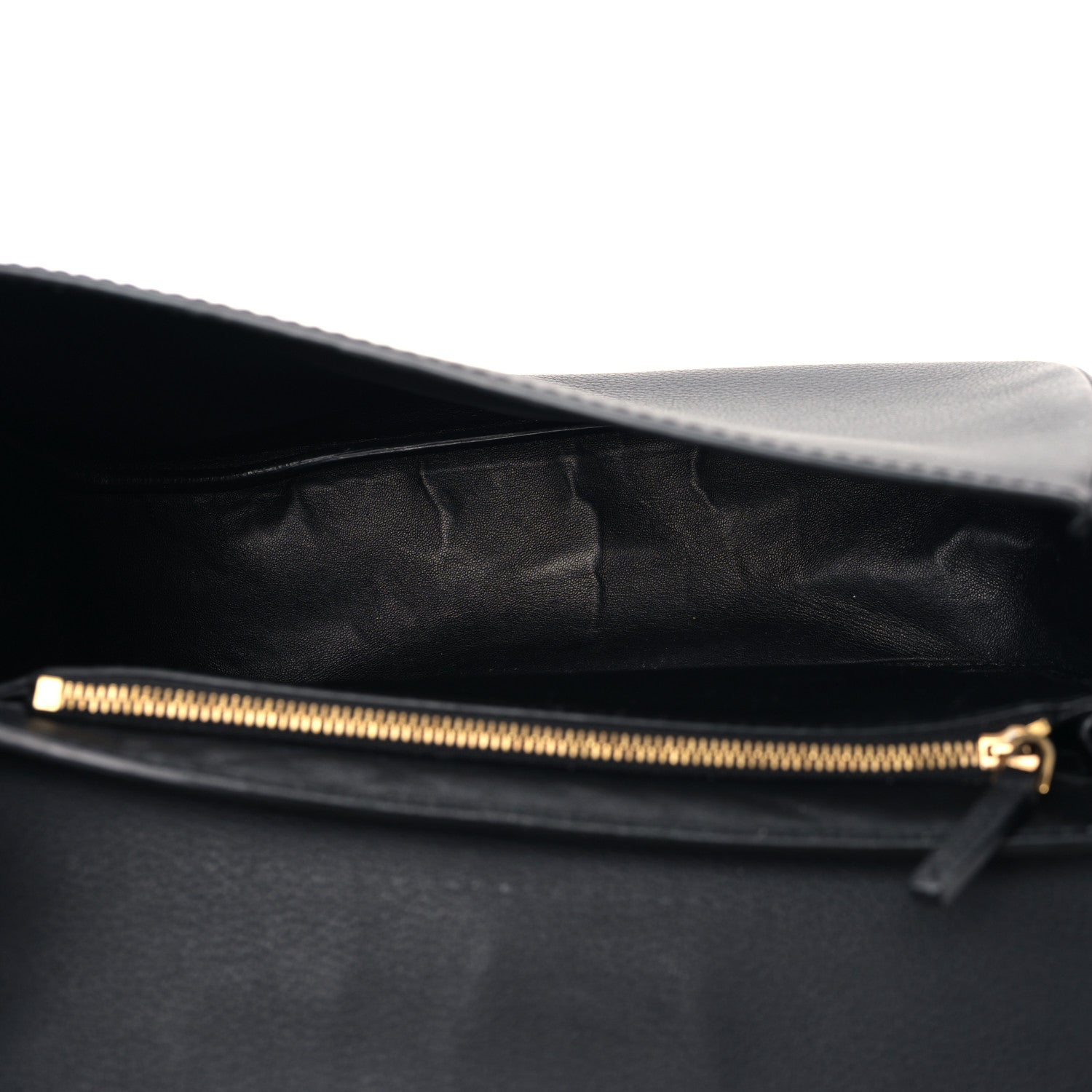 Versace Grained Calfskin La Medusa Flap Shoulder Bag Black 5 of 8