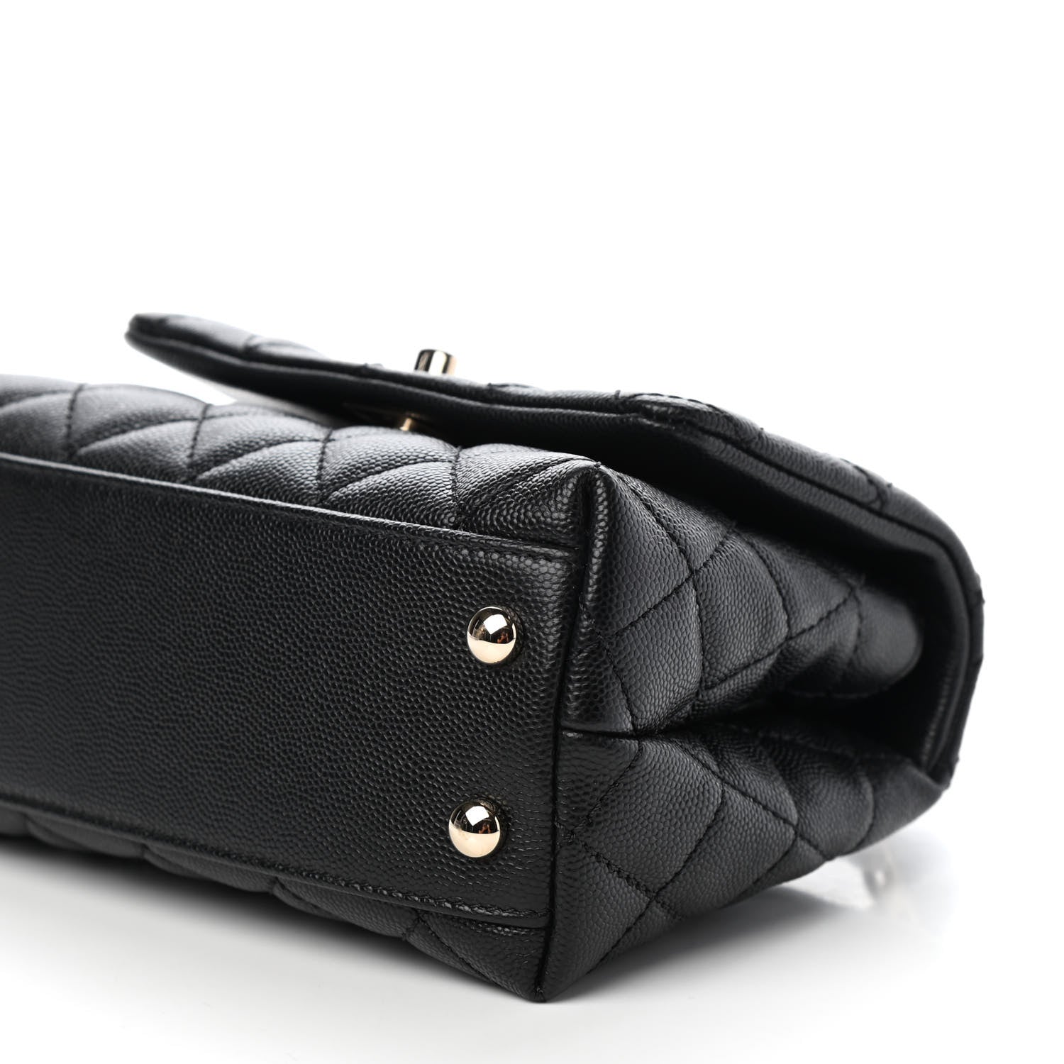 Chanel Caviar Quilted Extra Mini Coco Handle Flap Black 9 of 10