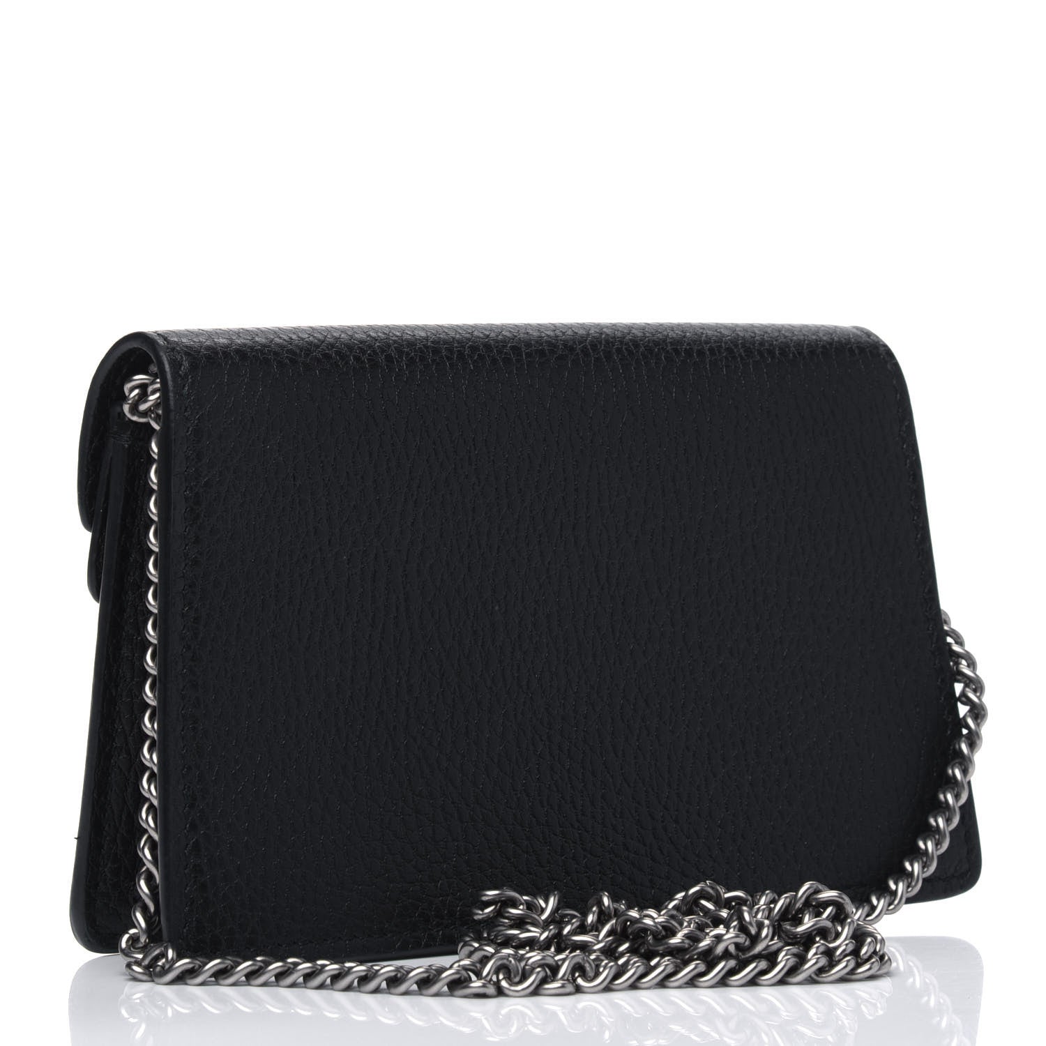 Gucci Calfskin Super Mini Dionysus Shoulder Bag Black 2 of 4