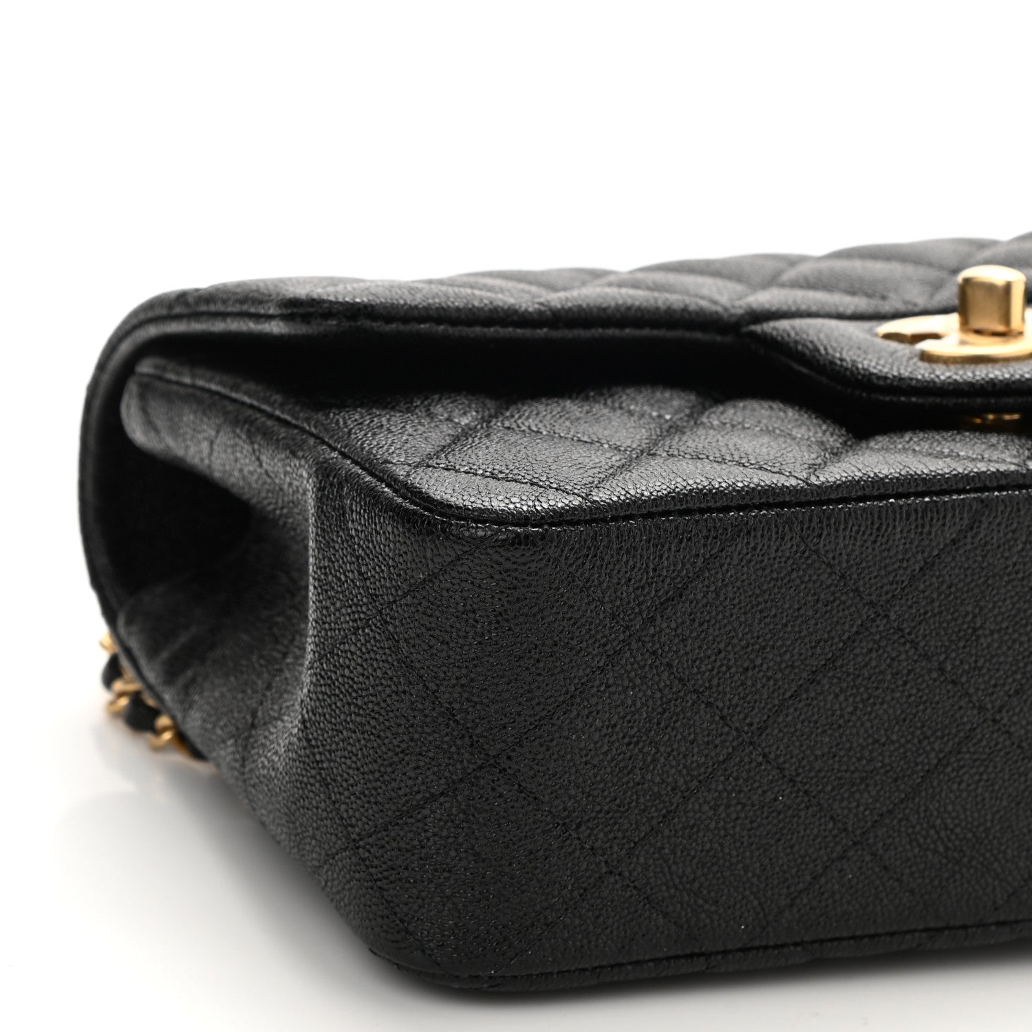 Chanel Caviar Quilted Mini Top Handle Rectangular Flap Black 9 of 11