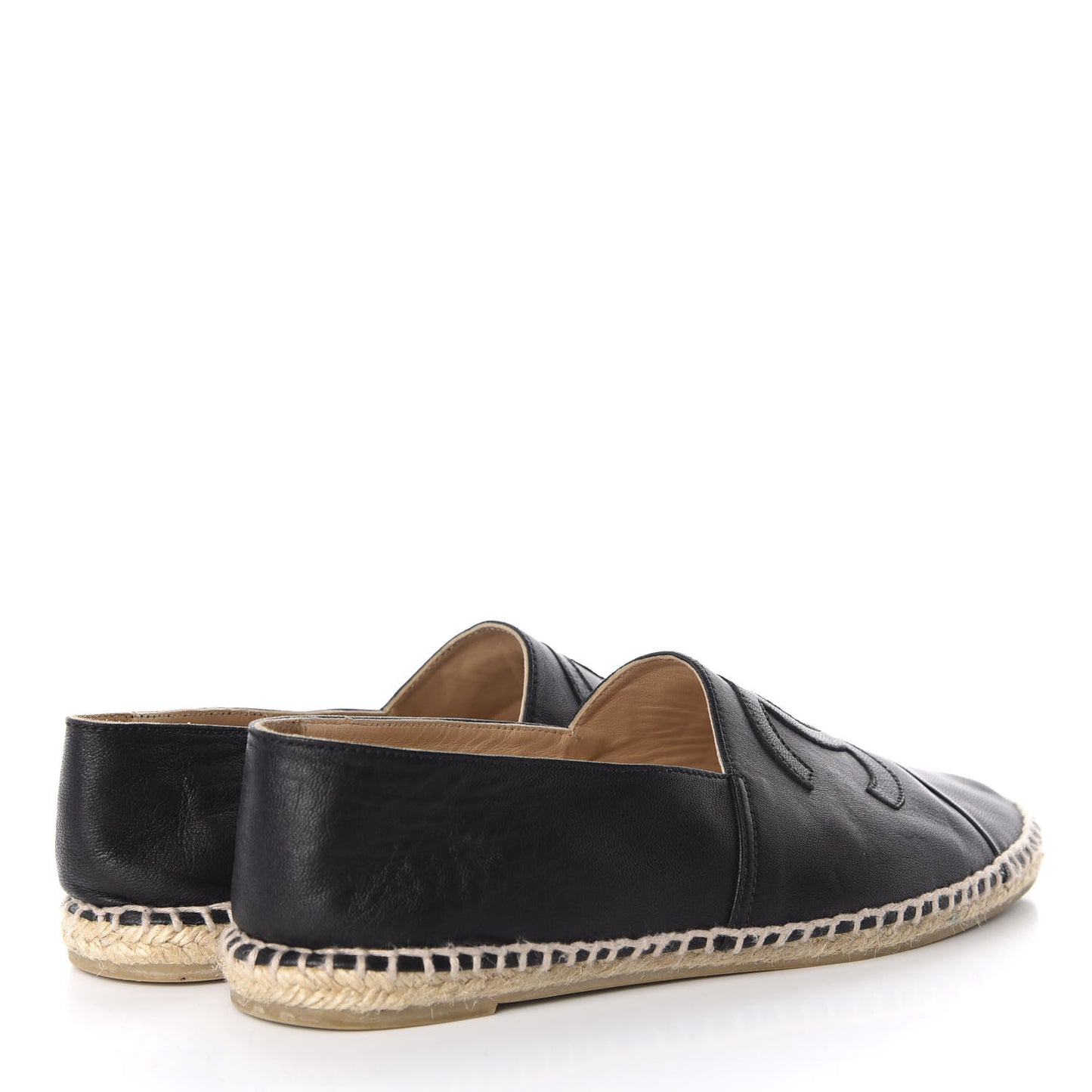 Lambskin CC Espadrilles 39 Black