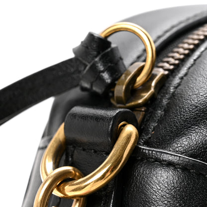 Gucci Calfskin Matelasse Small GG Marmont Chain Shoulder Bag Black 11 of 13