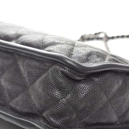 Chanel Caviar Quilted Large French Riviera Flap Dark Grey 11 of 12