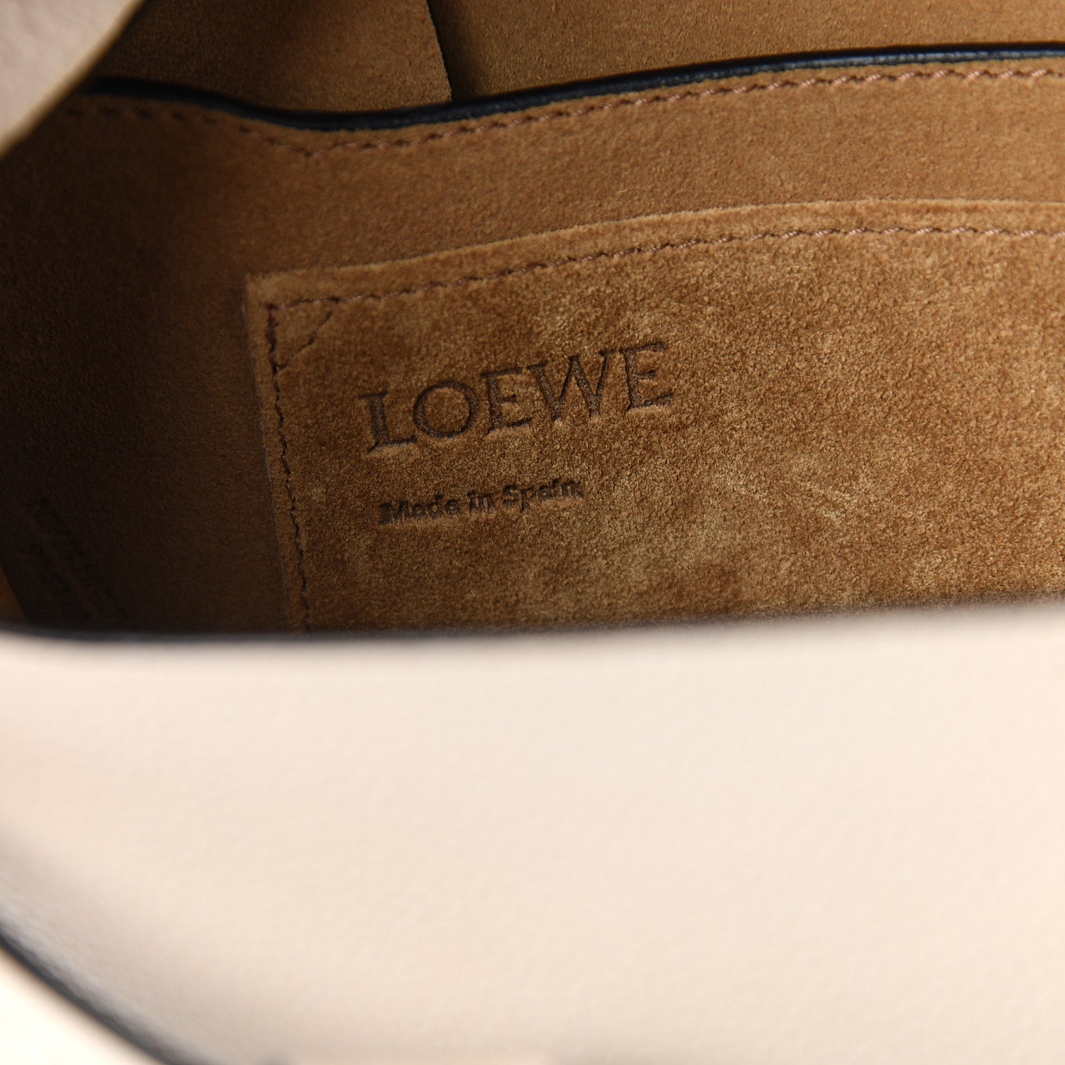 Loewe Grained Calfskin Small Gate Crossbody Bag Light Oat 5 of 9