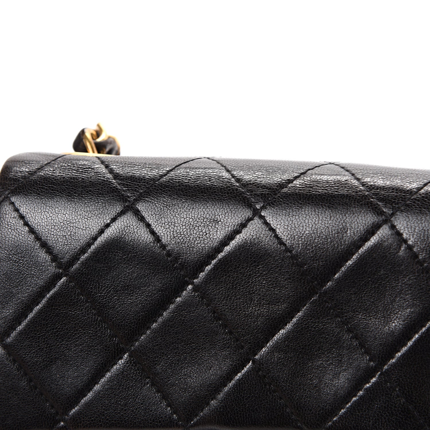 Chanel Lambskin Quilted Mini Square Flap Black 12 of 13