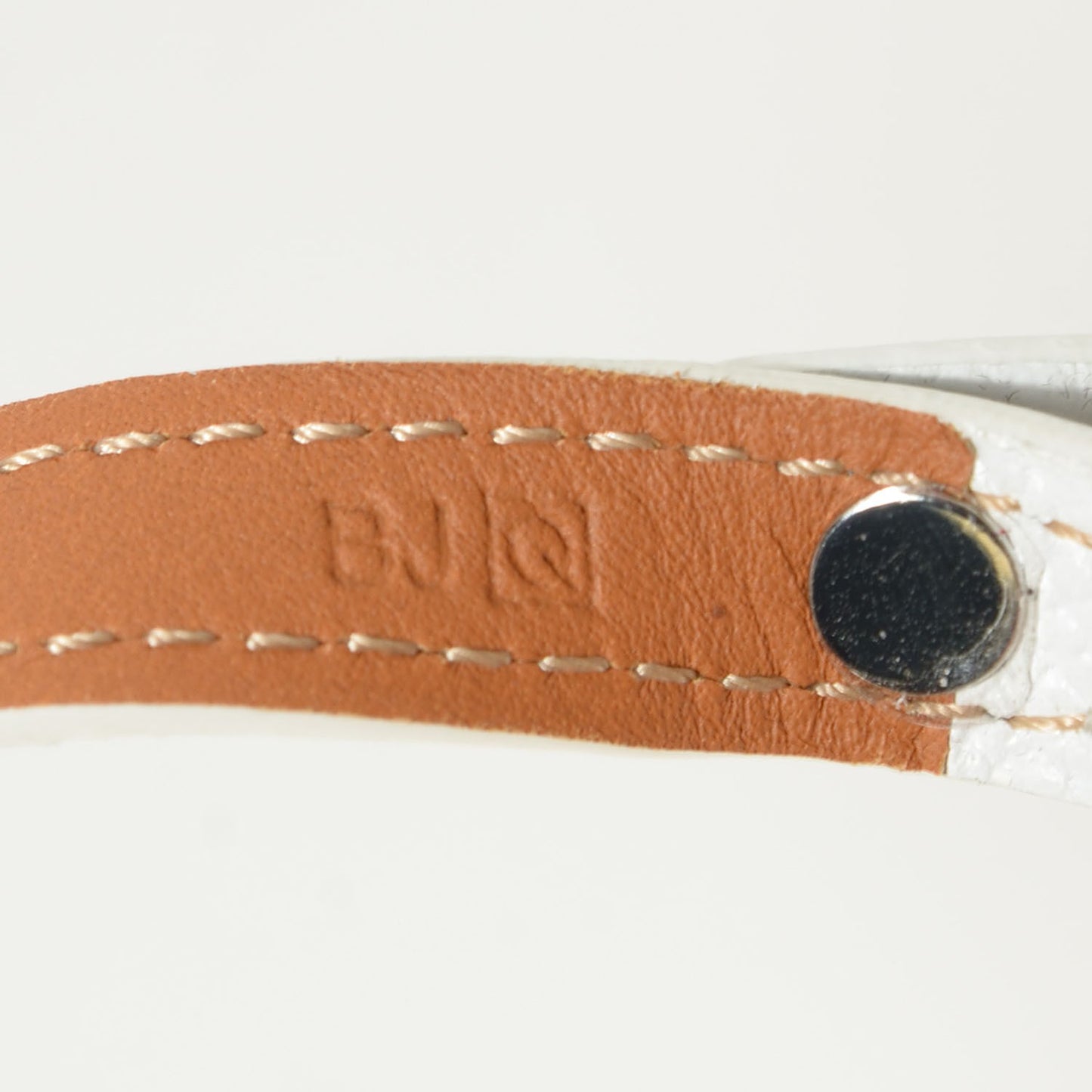 Epsom Granville Double Tour Bracelet White