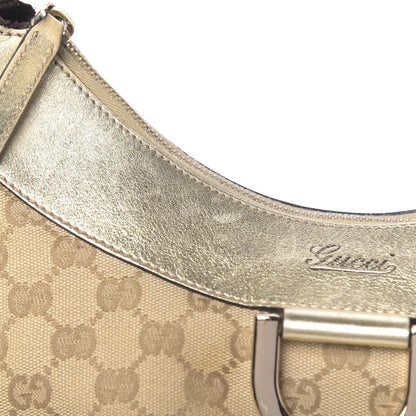 Gucci Monogram Large D Gold Hobo Gold 15 of 17