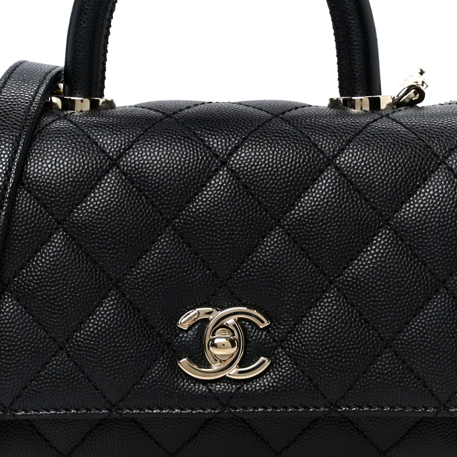 Chanel Caviar Quilted Extra Mini Coco Handle Flap Black 8 of 11