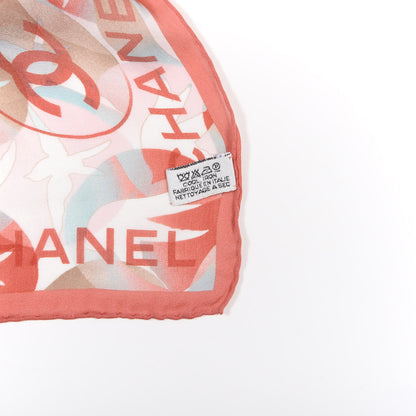 Chanel Silk CC Stole Orange 3 of 6