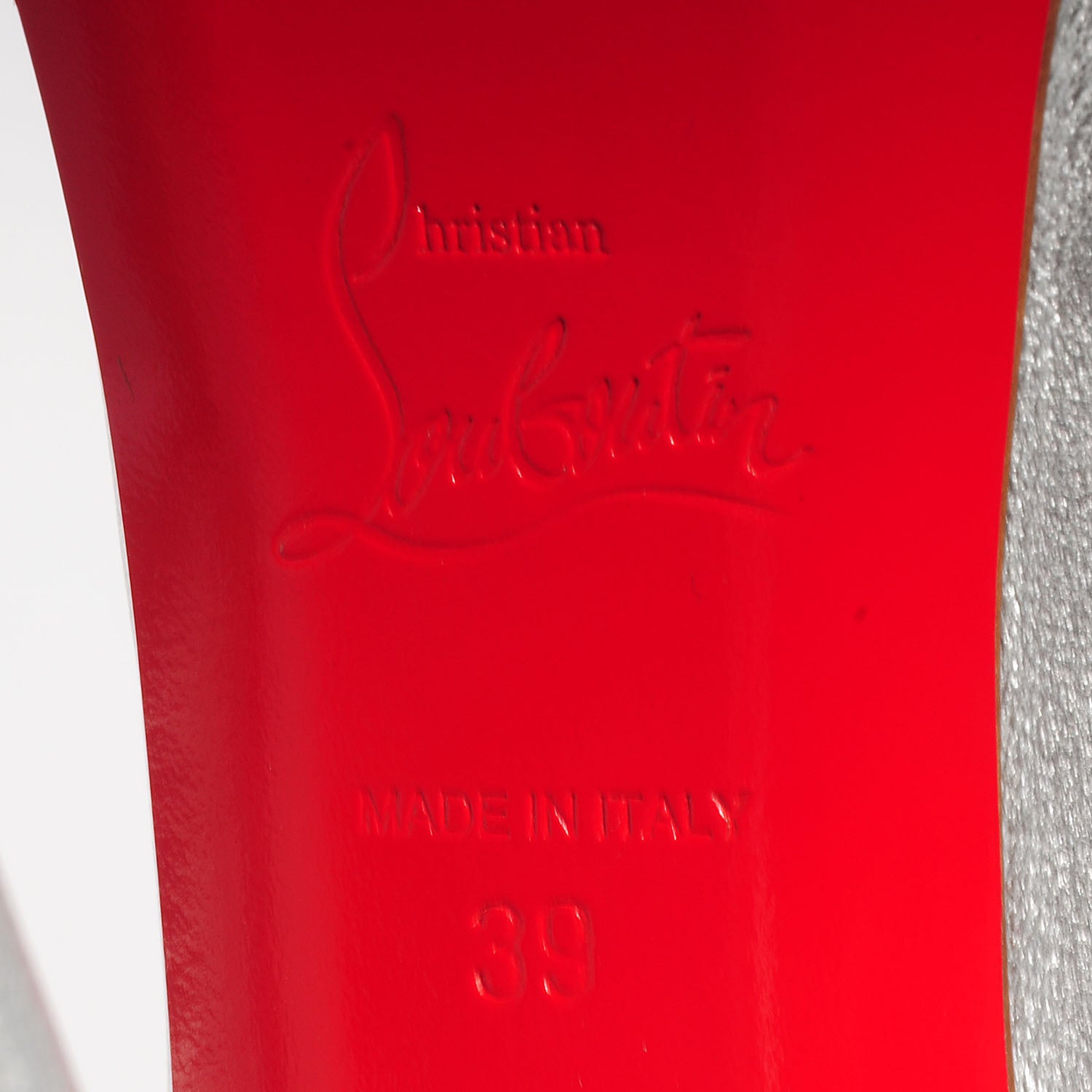 Christian Louboutin Nappa Vendome 120 Pumps 39 Silver 6 of 7