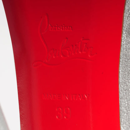 Christian Louboutin Nappa Vendome 120 Pumps 39 Silver 6 of 7