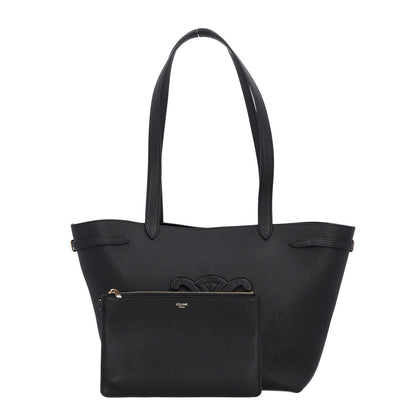 Celine Grained Calfskin Triomphe Small Cabas Anais Black 3 of 12