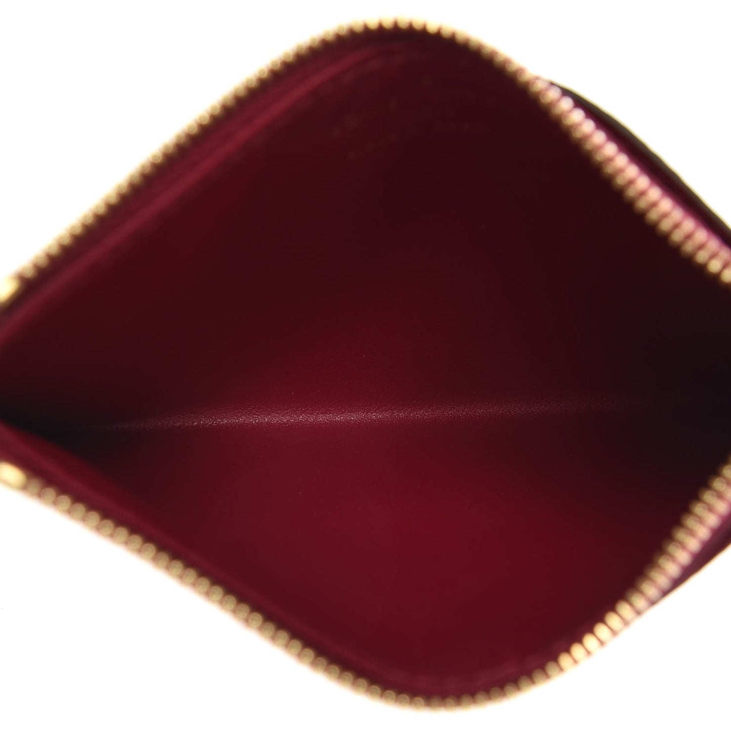 Monogram Zipped Card Holder Fuchsia