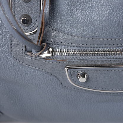 Balenciaga Chevre Silver Metallic Edge Hardware City Bleu Acier 17 of 27