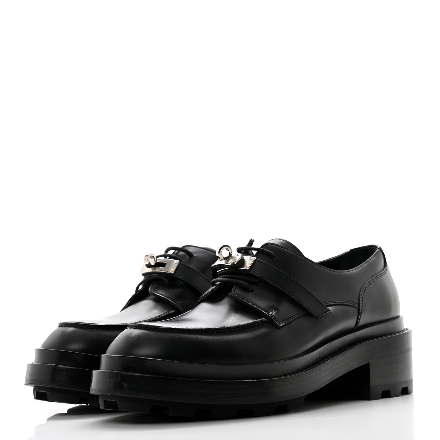 Glossed Calfskin First Oxford 38.5 Black