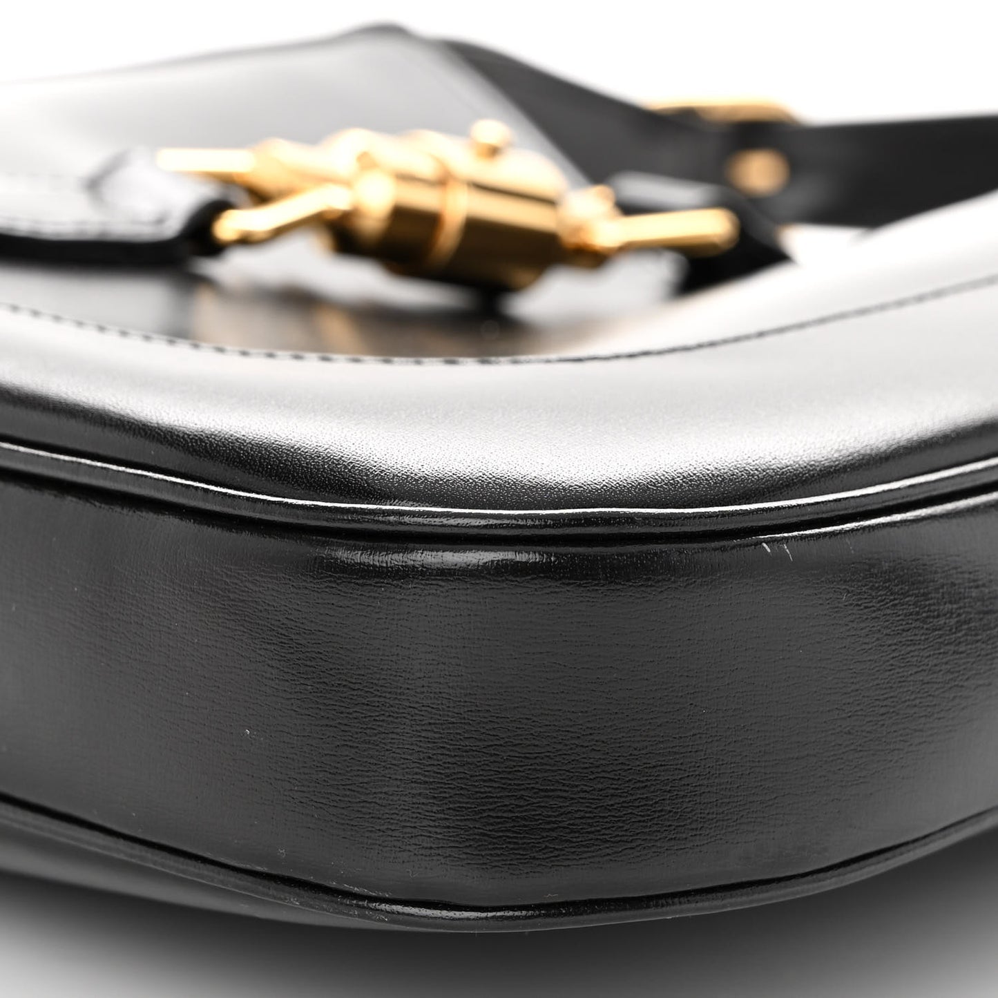 Boarded Dyana Lux Calfskin Small Jackie 1961 Hobo Black