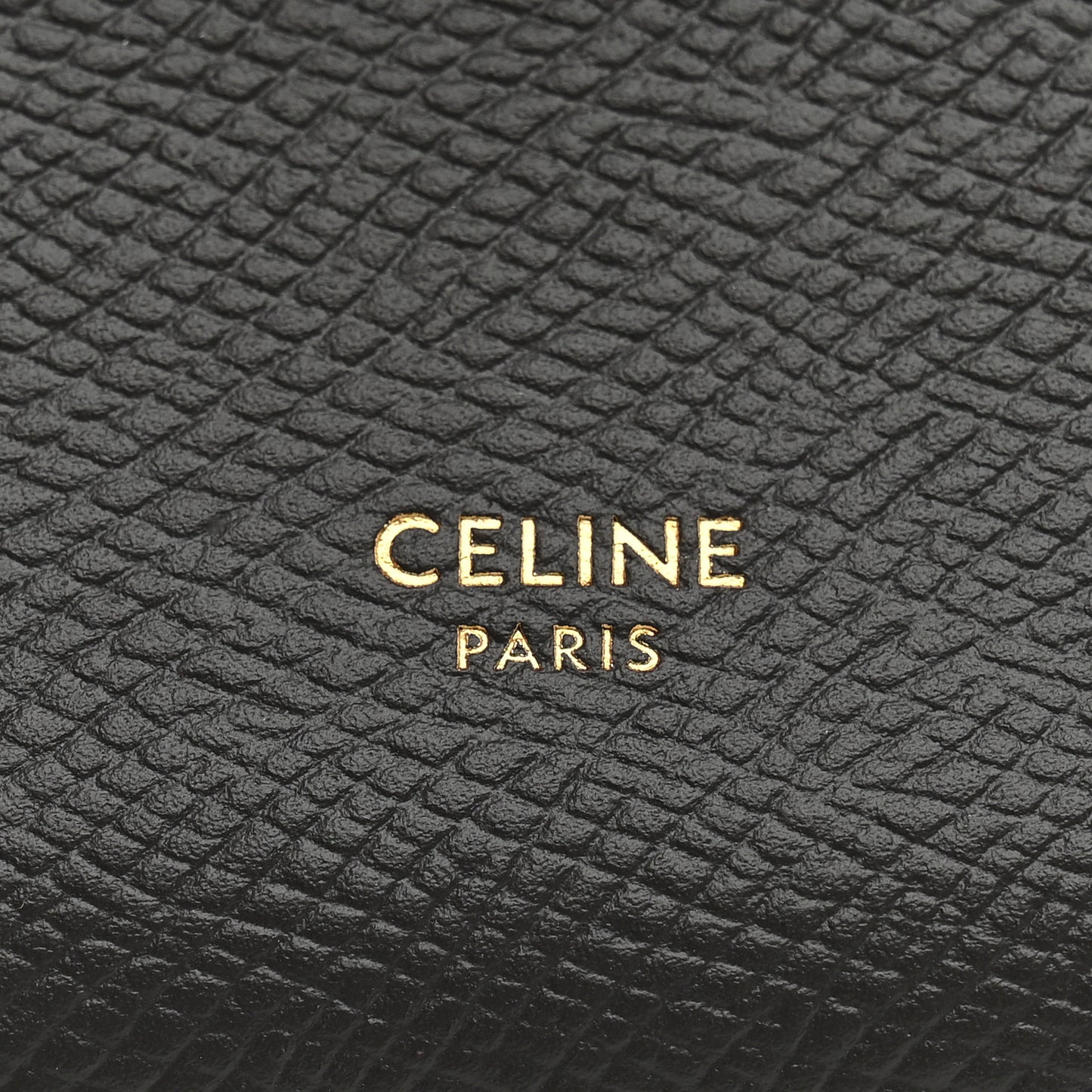 Grained Calfskin Large Multifunction Strap Wallet Medium Grey