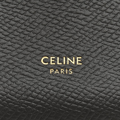 Celine Grained Calfskin Large Multifunction Strap Wallet Medium Grey 6 of 8