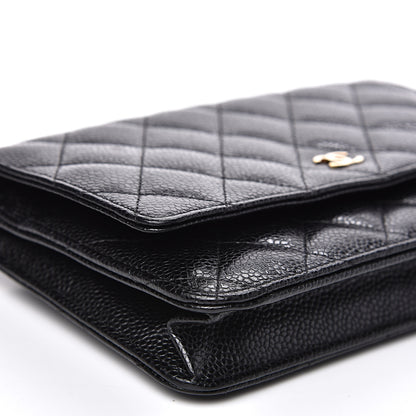 Chanel Caviar Quilted Wallet On Chain WOC Black 8 of 10