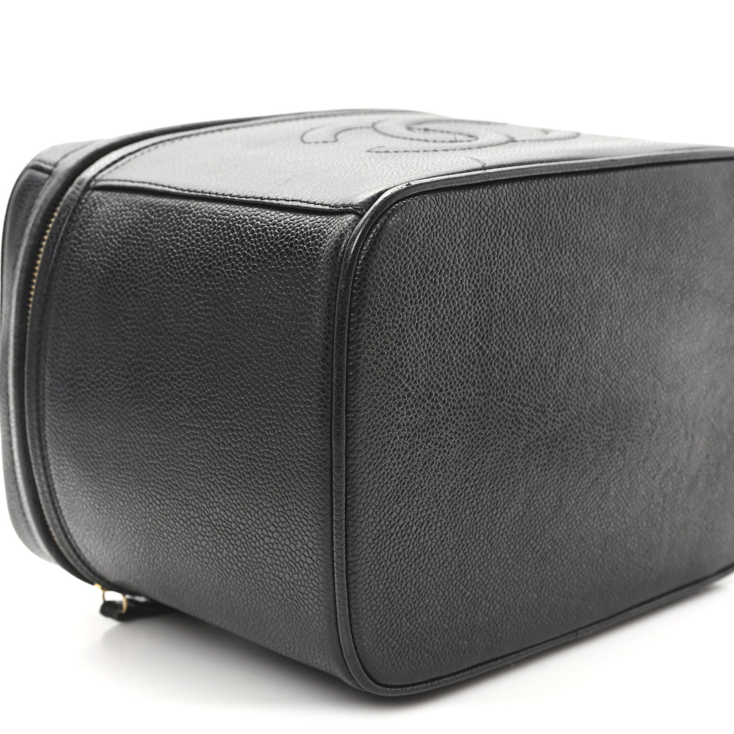 Chanel Caviar CC Vanity Train Case Black 9 of 10