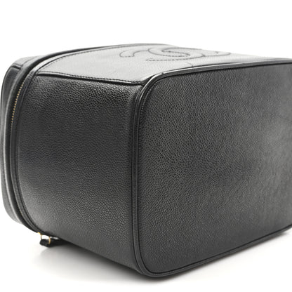 Chanel Caviar CC Vanity Train Case Black 9 of 10