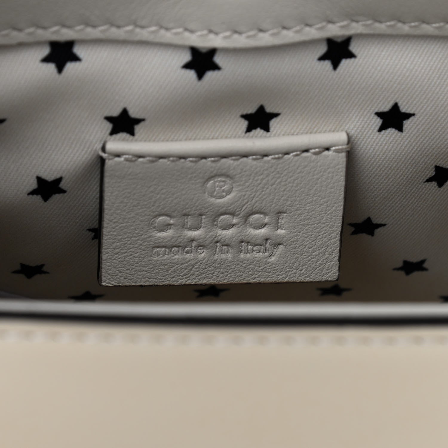 Gucci Calfskin Childrens Heart Belt Bag M White 6 of 12