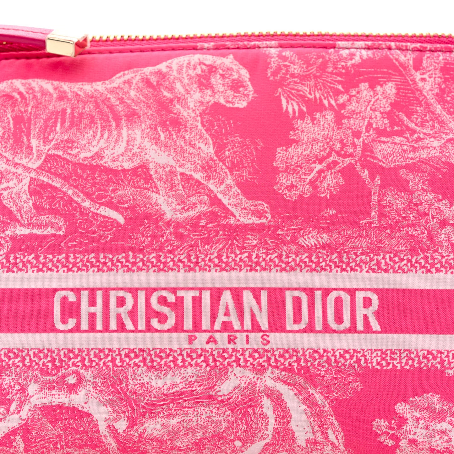 Canvas De Jouy Diortravel Nomad Pouch Pink