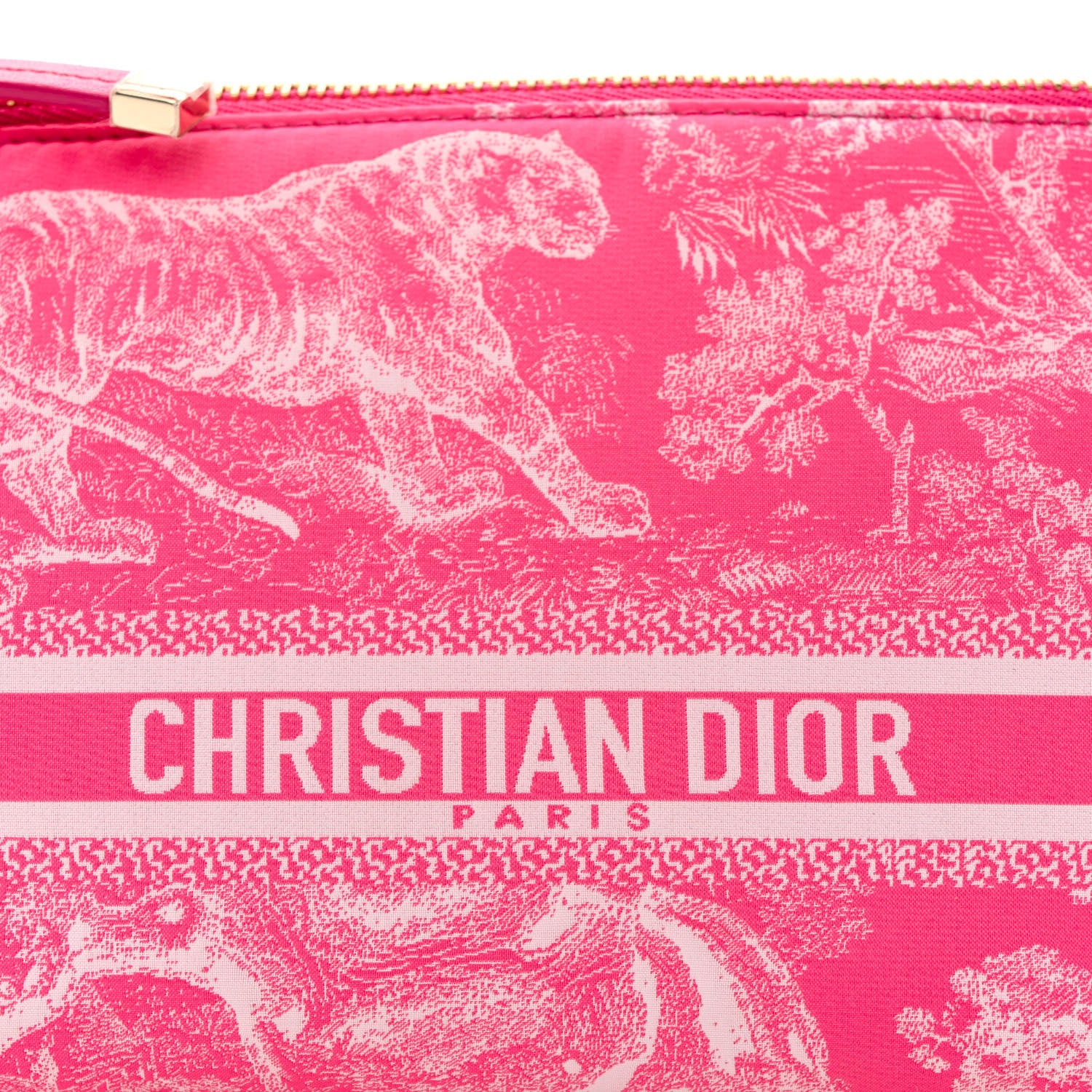 Christian Dior Canvas De Jouy Diortravel Nomad Pouch Pink 8 of 11