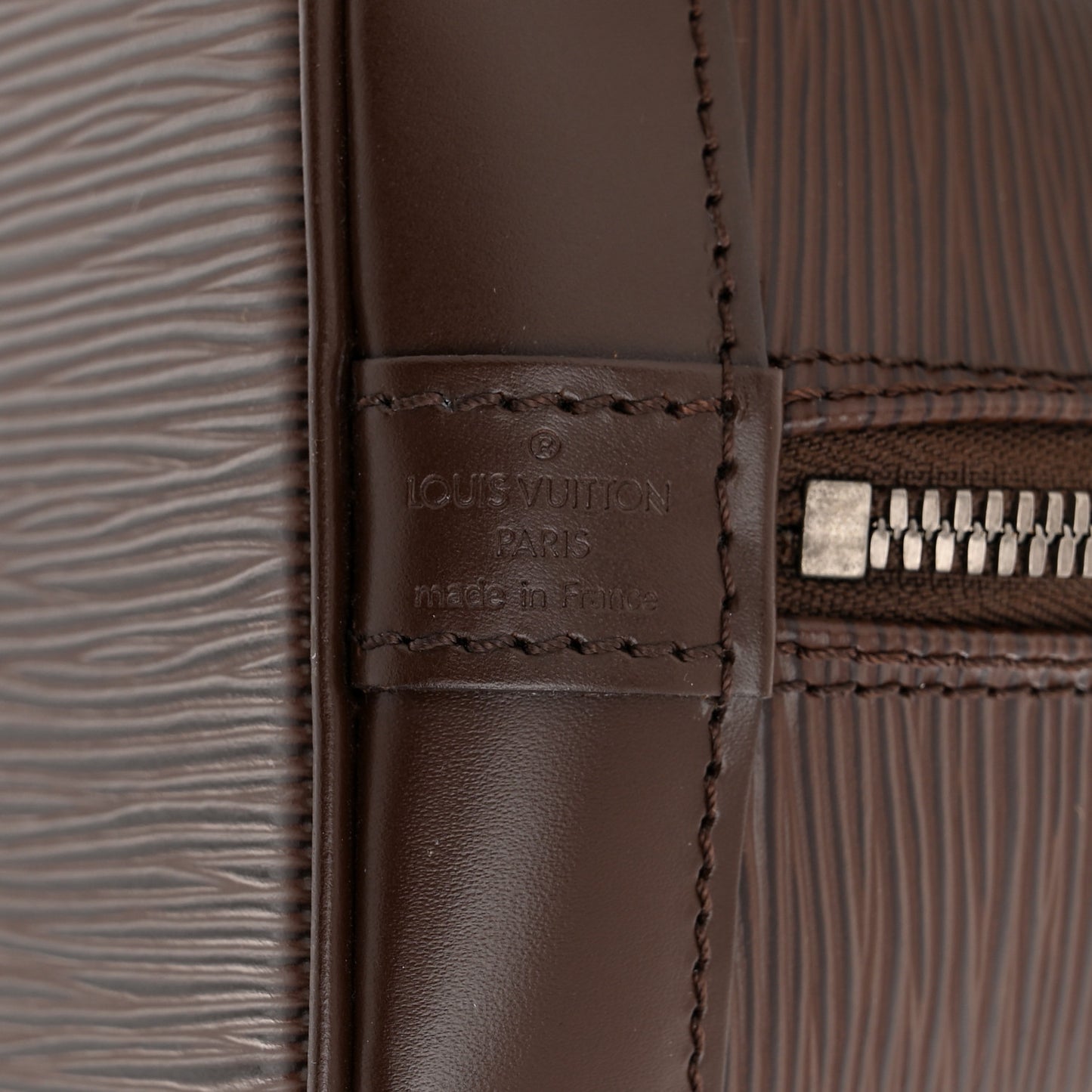 LOUIS VUITTON Epi Alma PM Moka