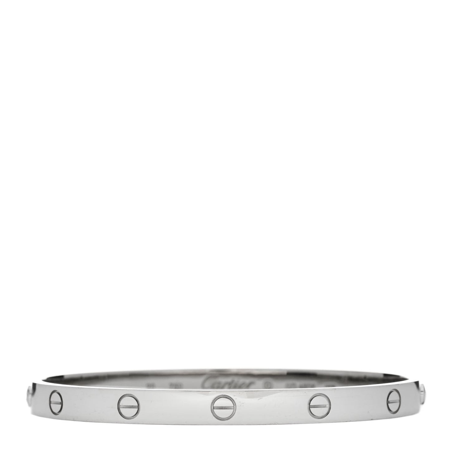 18K White Gold LOVE Bracelet 20