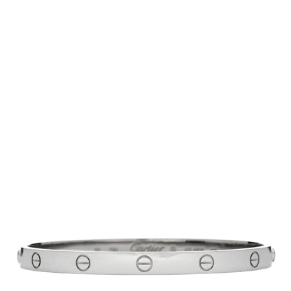 Cartier 18K White Gold LOVE Bracelet 20 1 of 10